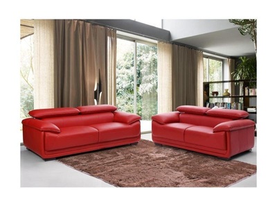 Vente-unique, Ledersofa 2Sitzer MACELO Ledersofa 2Sitzer MACELO