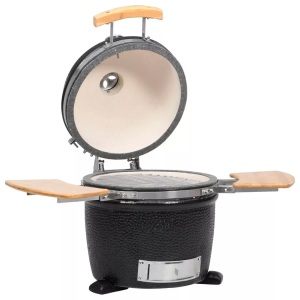 vidaXL, vidaXL Kamado Barbecue Grill Räucherofen Keramik 44 cm, VidaXL - Grills keramik, One Size, Schwarz