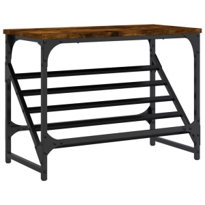vidaXL, vidaXL Schuhregal Räuchereiche 60x30x45 cm Holzwerkstoff