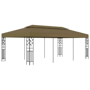 vidaXL, vidaXL Pavillon 6x3 m Taupe 180 g/m², vidaXL Pavillon 6x3 m Taupe 180 g/m²