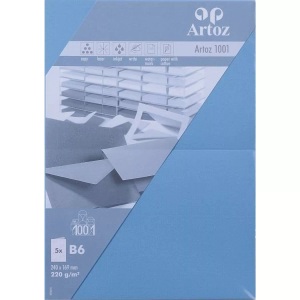 Artoz, ARTOZ Karten 1001 B6 107362264 220g. marineblau 5 Blatt, ARTOZ Karten 1001 B6 107362264 220g. marineblau 5 Blatt