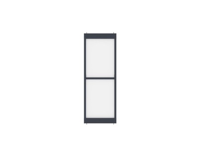 Vente-unique, Raumteiler für Innenräume höhenverstellbar - 88 x 245 cm - Stahl - Anthrazit - SAGAR Raumteiler für Innenräume höhenverstellbar - 88 x 245 cm - Stahl - Anthrazit - SAGAR, 
