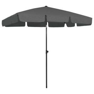 vidaXL, vidaXL Strandschirm Anthrazit 200x125 cm, vidaXL Strandschirm Anthrazit 200x125 cm