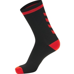Hummel, Socken Elite Indoor Low Herren Schwarz / Rot 46-48, Hummel - socken elite indoor low, für Herren, Schwarz / Rot, Größe 46-48