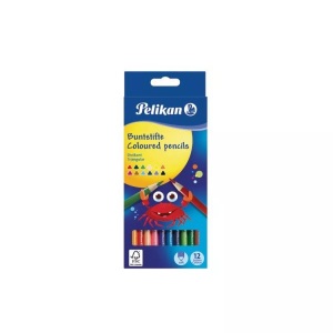 Pelikan, Pelikan Farbstifte D?nn, 12er-Set, Farbe, PELIKAN Buntstifte dünn dreikant 700115 12 Farben