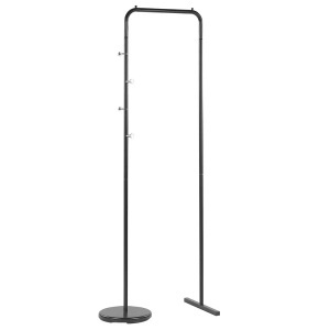 Beliani, Beliani Kleiderständer schwarz BENTON, Beliani - Garderobenständer aus Stahl Modern BENTON, One Size, Schwarz