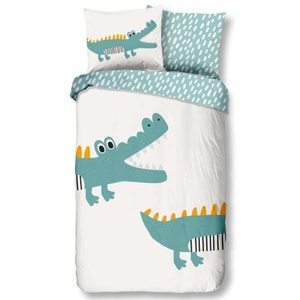 Good Morning, Good Morning Kinder-Bettwäsche-Set CROCODILE 140x200/220 cm Mehrfarbig, 