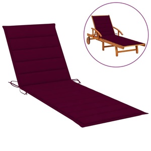 vidaXL, vidaXL Sonnenliegen-Auflage Weinrot 200x70x4 cm Stoff, 