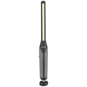 Ansmann, LED-Akku-Arbeitsleuchte IL700R, LED-Werkstattleuchte Ansmann IL700R, 700 Lumen (Hauptleuchte), 120 Lumen (Knopfleuchte), bis zu 15 h, drehbar, B 40 × T 44,5 × H 384 mm, Kunststoff