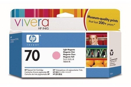 Hp, HP C9455A - Tintenpatrone, Hewlett Packard Tintenpatrone, hell-rot, No.70, C9455A, (130ml)