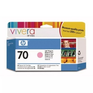 Hp, HP C9455A - Tintenpatrone, Hewlett Packard Tintenpatrone, hell-rot, No.70, C9455A, (130ml)