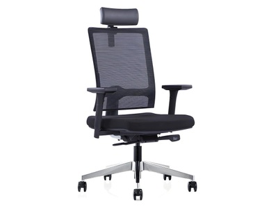 Vente-unique, Bürostuhl ergonomisch mit Kopfstütze Stoff PAGF WALLSREET Bürostuhl ergonomisch mit Kopfstütze Stoff PAGF WALLSREET, 