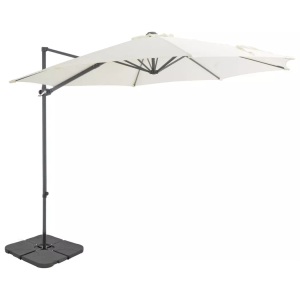 vidaXL, vidaXL Sonnenschirm mit Schirmständer Sand