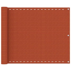 vidaXL, vidaXL Balkon-Sichtschutz Orange 75x300 cm HDPE, vidaXL Balkon-Sichtschutz Orange 75x300 cm HDPE