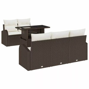 vidaXL, VidaXL - Garten-sofa poly-rattan, One Size, Braun