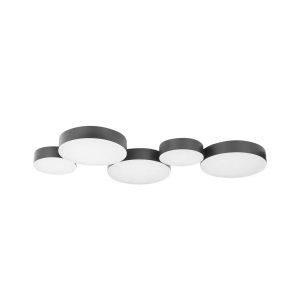 Beliani, Deckenlampen aus Eisen Modern LUGA Deckenlampen aus Eisen Modern LUGA, Beliani - LED Deckenlampe aus Eisen Modern LUGA, One Size, Schwarz
