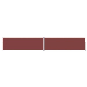 vidaXL, vidaXL Seitenmarkise Ausziehbar Braun 200x1200 cm, vidaXL Seitenmarkise Ausziehbar Braun 200x1200 cm