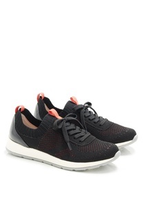 DAMART, Schnürschuh Aus Dehnbarem Canvas, Amortyl. Unisex Schwarz 37, 
