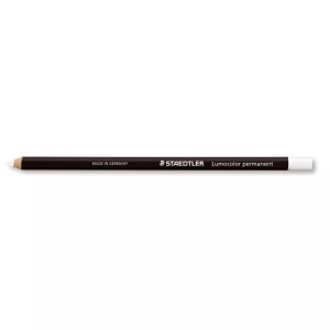 Staedtler, Staedtler Trockenmarker 108 20-0 Weiß 1 mm 1 St./Pack., Staedtler Lumocolor, permanent, weiss, 10820-0
