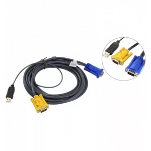 ATEN, KVM Anschlusskabel [1x VGA-Stecker, USB 1.1 Stecker A - 1x SPHD-18-Stecker] 6 m Schwarz ATEN, ATEN KVM Anschlusskabel [1x VGA-Stecker, USB 1.1 Stecker A - 1x SPHD-18-Stecker] 6.00 m Schwarz