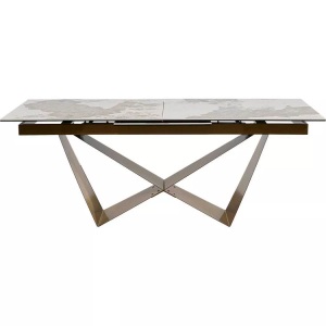 Kare Design, KARE Design - Ausziehtisch Connesso Brass 200(+60)x100, One Size, Gold, KARE Design - Ausziehtisch Connesso Brass 200(+60)x100, One Size, Gold