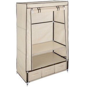 TecTake, Stoffschrank 3 Fächer inkl. 3 Boxen 87x159x49cm Stoffschrank 3 Fächer inkl. 3 Boxen 87x159x49cm, 