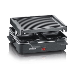 Severin, Severin 2370 Raclette Antihaftbeschichtung, 4 Pfännchen, Grillfunktion Schwarz, SEVERIN, Fondue und Raclette, Severin RG2370 Fondue und Raclette, Produkte & Wohnen