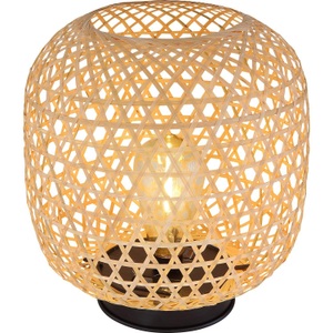 mutoni light, Solarleuchte Bambus braun 1xLED, Globo Solarleuchte , 36671 , Braun , Naturmaterialien , 27 cm , mit Schalter , 004558745803