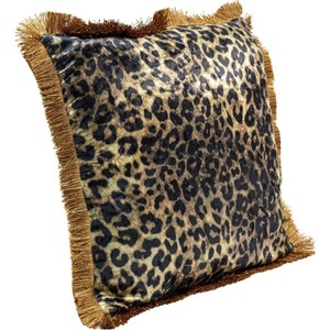 Kare Design, Kissen Leo Fringe 45x45, Kissen Leo Fringe 45x45