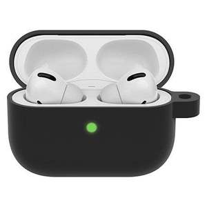 OTTERBOX, Otterbox - AirPods Pro Hardcase Schutzhülle Abdeckung mit 360° Schutz + Karabinerhaken (77-83782) - Black Taffy (Schwarz), 