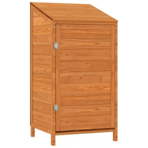 vidaXL, vidaXL Geräteschuppen Braun 55x52x112 cm Massivholz Tanne, vidaXL Geräteschuppen Braun 55x52x112 cm Massivholz Tanne