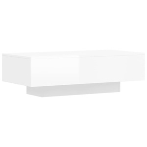 vidaXL, vidaXL Couchtisch Hochglanz-Weiß 100x49,5x31 cm Holzwerkstoff
