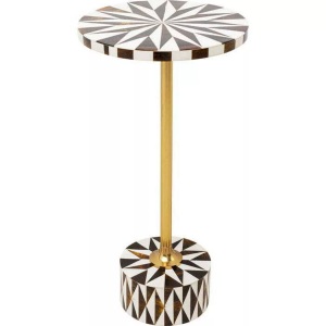 Kare Design, Beistelltisch Domero Star schwarz rund 25, Beistelltisch Domero Star schwarz rund 25