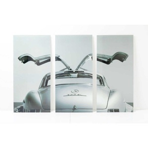 Kare Design, Bild Glas Triptychon Oldtimer Back 160x240cm, Bild Glas Triptychon Oldtimer Back 160x240cm