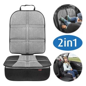 Reer, Reer - Autositz-Schutz TravelKid MaxiProtect - Hellgrau und Schwarz, Autositz-Schutzunterlage TRAVEL KID MAXI PROTECT in grau