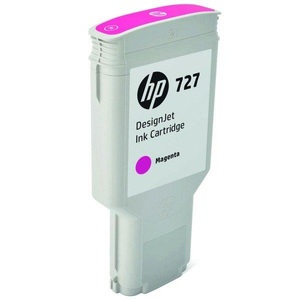 Hp, HP 727 Magenta DesignJet Druckerpatrone, 300 ml, Hewlett Packard Tintenpatrone, rot, No.727, F9J77A, (300ml)