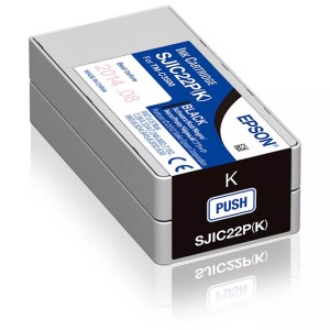 Epson, Original Tintenpatrone schwarz Epson No. S020601, C33S020601, Epson Tinte SJIC22P Schwarz