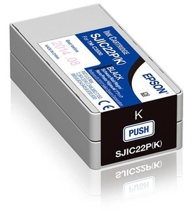 Epson, Original Tintenpatrone schwarz Epson No. S020601, C33S020601, Epson Tinte SJIC22P Schwarz