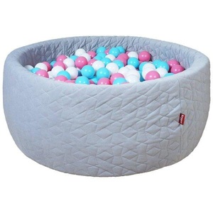 Knorrtoys, knorr® toys Bällebad soft - Cosy geo grey - 300 balls rose/creme/lightblue, Knorrtoys® Bällebad »Soft, Geo Grey«, mit 300 Bällen rose/creme/lightblue; Made in Germany