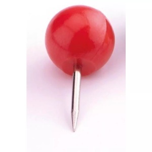 magnetoplan, MAGNETOPLAN Pinwand-Nadeln 111165106 rot, 6x17mm 100 Stück, MAGNETOPLAN Pinwand-Nadeln 111165106 rot, 6x17mm 100 Stück