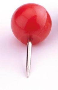 magnetoplan, MAGNETOPLAN Pinwand-Nadeln 111165106 rot, 6x17mm 100 Stück, MAGNETOPLAN Pinwand-Nadeln 111165106 rot, 6x17mm 100 Stück