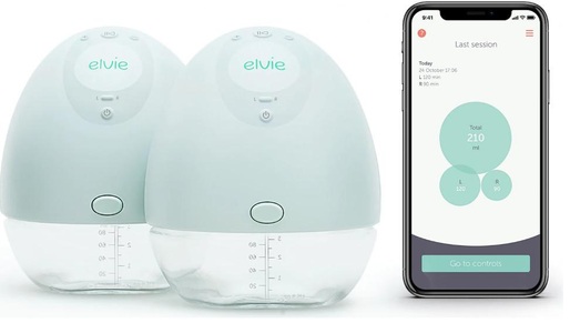 elvie, elvie Pump – Elektrische Milchpumpe Double, Elvie - Pump elektrische Milchpumpe, Weiss