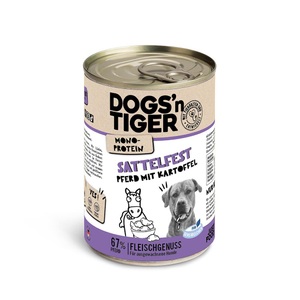 Dogs'n Tiger, Nassfutter Sattelfest Unisex 400g, Dogs'n Tiger, Hund Futter, Dogs'n Tiger NF Hund Sattelfest 400g, Produkte & Wohnen