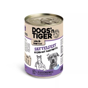 Dogs'n Tiger, Nassfutter Sattelfest Unisex 400g, Dogs'n Tiger, Hund Futter, Dogs'n Tiger NF Hund Sattelfest 400g, Produkte & Wohnen