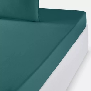 LA REDOUTE INTERIEURS, Unifarbenes Fixleintuch für Kinder, Perkal aus Bio-Baumwolle