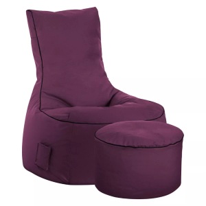 SITTING POINT, Sitzsack Swing Set, Sitting Point - Sitzsack Swing Set, One Size, Lila