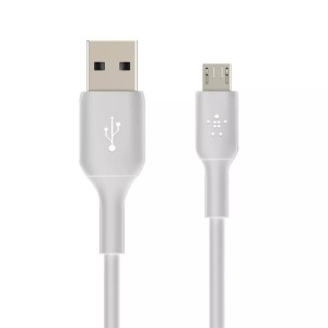 Belkin, Belkin Micro-USB/USB-A 1m PVC weiss, Belkin USB-Ladekabel Boost Charge USB A - Micro-USB B 1 m