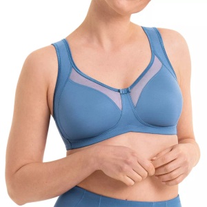 Anita - Clara Komfort BH ohne Bügel, für Damen, Blau, Größe 100/G
