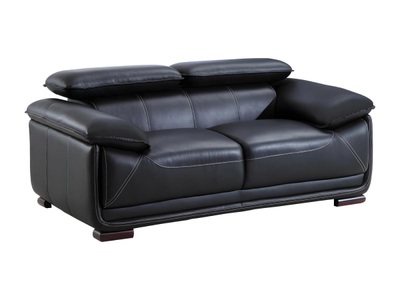 Vente-unique, Ledersofa 2Sitzer MACELO Ledersofa 2Sitzer MACELO, Vente-unique - Ledersofa 2Sitzer MACELO, One Size, Schwarz