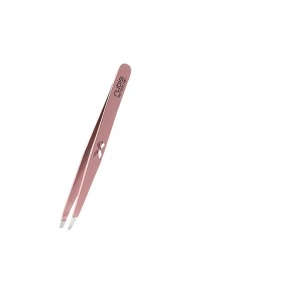 Rubis, Rubis Pinzette schräg Krebs-Schleife, rosa, Rubis Pinzette schräg, Inox Krebsschleife rosa